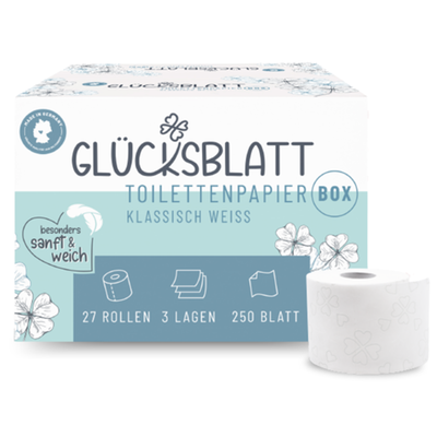 Glücksblatt Toilettenpapier Box