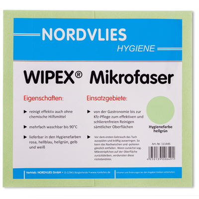 WIPEX Mikrofasertuch aus Vlies grün