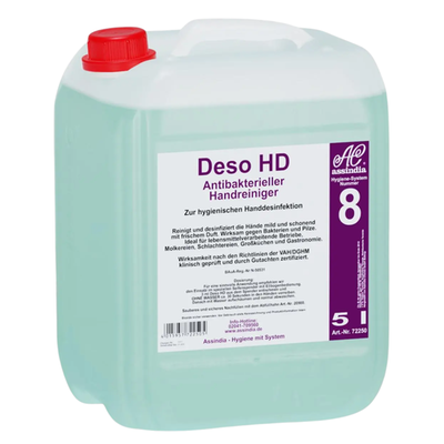 Assindia Deso HD antibakterieller Handreiniger 5 Liter Kanister