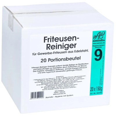 Assindia Fritteusenreiniger-Pulver Portionsbeutel