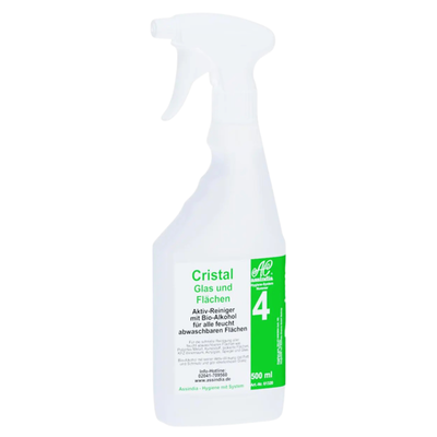 Assindia Cristal Glas- & Flächenreiniger mit Aktiv-Alkohol Sprühflasche